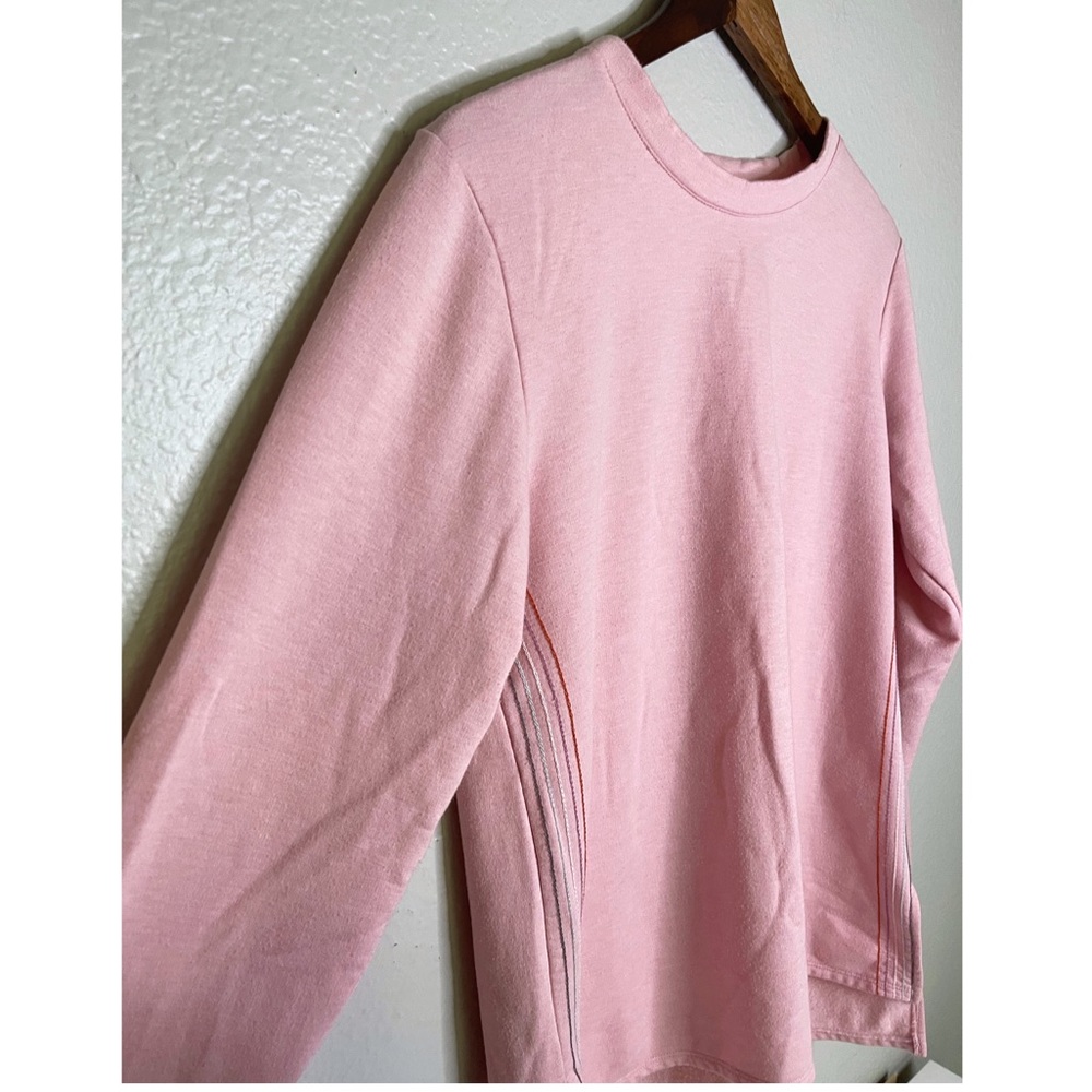 Cuddl Duds Pink Crewneck Sweatshirt with Colorful Embroidery - Picture 3 of 5